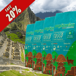 4 Pack Cusco Organic Coffee - Medium Ground